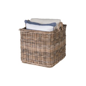 <b>Square</b> Rattan <b>Basket</b> with Handle Handmade Storage <b>Basket</b> Wholesale eco-friendly Made in Viet Nam - Product Image 3