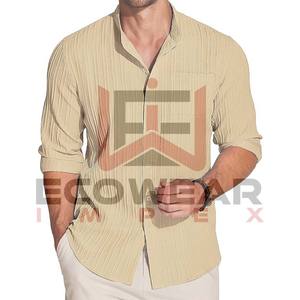 Hombres de negocios Nuevo estilo Camisa de manga larga de negocios Casual Vestido sin hierro Antiarrugas Slim Fit Hombres Ropa Camisas a rayas - Product Image 6