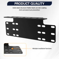 Support universel de plaque d'immatriculation avant, support de cadre de plaque d'immatriculation pour camionnettes, voitures tout-terrain, SUV