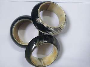 TRADIRIONAL Natural Buffalo Horn <b>Cuffs</b> , Bangles and <b>Bracelets</b> Made From Real Buffalo Horn, Available in an Assortment of - Product Image 2