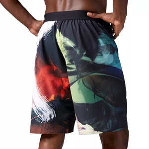 Sublimation personnalisée Short de gym pour homme 100% polyester séchage rapide respirant vêtements de sport tricoté solide décontracté-OEM - Product Image 2