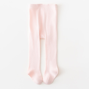 Quần bó sát cho bé gái Xuân Thu Quần tất trẻ em dệt kim thoáng khí kiểu tất màu trơn - Product Image 4