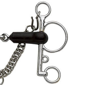 Mors articulé en caoutchouc, mors en acier inoxydable avec embout en caoutchouc, équipement d'entraînement équestre et d'équitation - Product Image 6