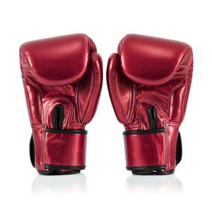 ถุงมือโลหะหนังวัวเงางามสำหรับต่อสู้กับมืออาชีพ - Product Image 3