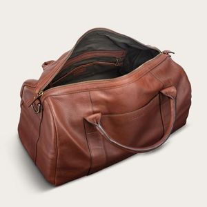 Bolsa de Viaje de Cuero Genuino Rústico, Elaborada por Artesanos para una Experiencia de Viaje Atemporal - Product Image 1