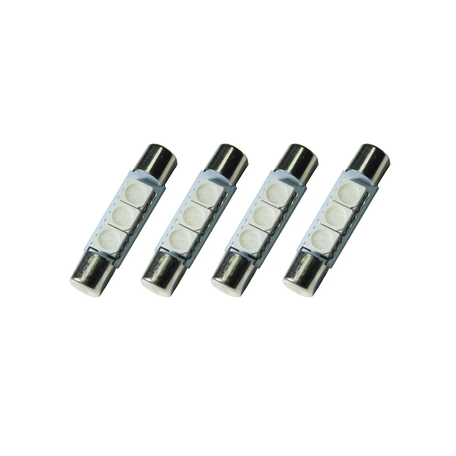 LED Fuse Festoon Bulb 5050 3SMD 28mm 31mm Dome Interior Light & Car Auto Interior Sun Visor Vanity Mirror-White Light PA