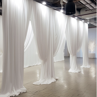 Salon professionnel W15m xH3m tuyau réglable et drapé kit de support de toile de fond robuste cadre en aluminium pour la décoration d'événements de fête de mariage