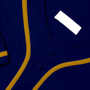 Maillots de baseball personnalisés en gros OEM, respirants, grandes tailles, imprimés par sublimation, 100 % polyester, antibactériens et anti-humidité - Product Image 5