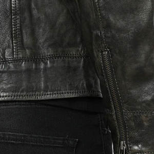 Chaquetas de Cuero Genuino Personalizadas al por Mayor para Hombre - Chaqueta de Motocicleta para Otoño/Invierno, Resistente al Viento, Ecológica, con Letras - Product Image 5