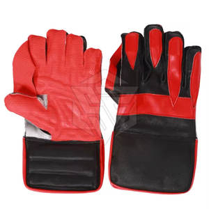Gants de maintien de guichet de cricket professionnels gants absorbant les chocs arrière en maille de cuir respirant - Product Image 3