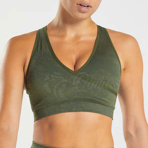 Soutien-gorge de sport respirant à séchage rapide pour femmes avec logo avant - Product Image 1