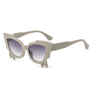 Gafas de Sol Cat Eye Rojas con Diamantes de Imitación, Diseño de Lágrima, Alta Calidad, Novedad 2024, Gran Venta - Product Image 3