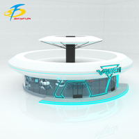 Machine de jeu VR 9D VR Experience Hall en forme d'OVNI 220 ㎡ personnalisée pour un usage domestique intérieur et extérieur Conception unique Schéma à l'échelle du site