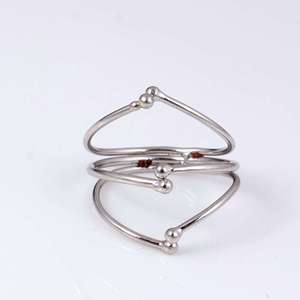 Anillo Espiral Minimalista de Último Diseño, Anillo Delicado de Latón Plateado para Mujer, Joyería Geométrica, Banda Abierta, Venta al por Mayor/OEM/ODM - Product Image 4