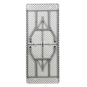 โต๊ะพับกลางแจ้งโพลีเอทิลีนสำหรับใช้ในบ้าน ขนาด 200x90x74 ซม. เฟอร์นิเจอร์บ้านที่สะดวกสบาย - Product Image 5