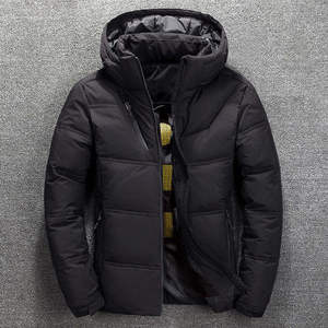 New Designer Puff Padded Canvas Oversized Hooded Breathable <b>Men's</b> Winter Custom Puffer <b>Jacket</b> - Product Image 5