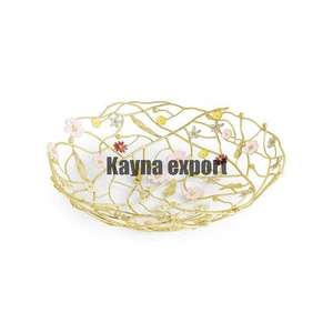 Artesano indio hecho a mano de alta calidad diseño de hoja de metal frutero - Product Image 6