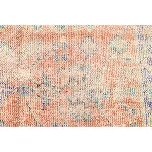 Alfombra Turca Vintage Pequeña de 2.4x3.9 pies, Alfombra de Lana con Diseño de Plantas y Árboles Azules - Product Image 5