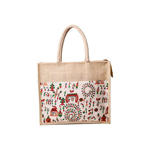 100% orienté vers l'exportation écologique conception personnalisée impression grande capacité fourre-tout sac à provisions sacs à provisions en jute du Bangladesh - Product Image 6