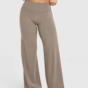 Leggings de Yoga de Cintura Alta sin Costuras para Mujer, Color Sólido, Control de Abdomen, Transpirables, Ecológicos, Tallas Grandes, Elásticos - Product Image 2