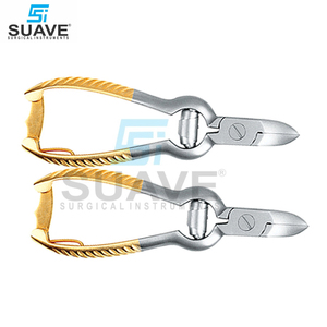 SUAVE Cortador de dientes de cerdo de acero inoxidable de doble punta Instrumento quirúrgico veterinario reutilizable para el cuidado y diagnóstico de animales - Product Image 3