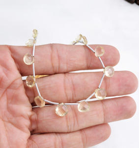 หินควอตซ์น้ำผึ้งทรงเหลี่ยมเจียระไนแฟนซี สำหรับทำเครื่องประดับชั้นดี - Product Image 5