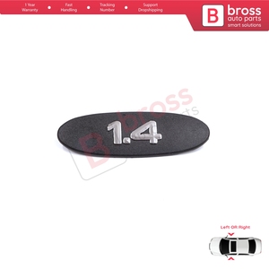 BSP574 Black 1.4 Logo Badge Monogram Emblem for Clio MK2 II BB CB Kangoo MK1 FC KC 7700422223 - Product Image 3