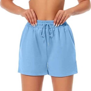 2025 taille haute Sweat Shorts dames survêtement course coton polaire Shorts femmes Gym Fitness hiver Sweat Shorts dames - Product Image 3