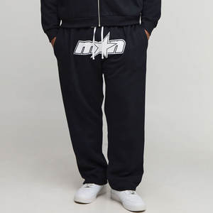 Ensemble de survêtement sport pour homme, hiver, motif uni, fermeture éclair intégrale, vêtements de sport et pantalon empilé, jogging, ensemble 2 pièces - Product Image 5