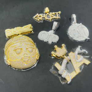 Custom <b>Name</b> Initial <b>Pendant</b> Full Iced Out Moissanite Diamond Hip Hop Jewelry For Men And Women Personalized Letter <b>Necklace</b> - Product Image 2