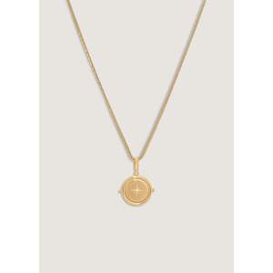 Collier rond en grenat, pierre de naissance étoile polaire, avec technologie d'incrustation à sertissage clos - Product Image 6