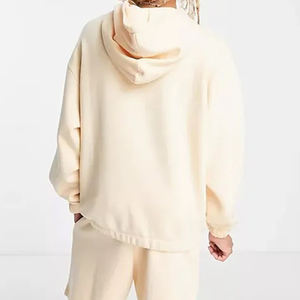 Pull à capuche d'hiver chaud avec strass surdimensionné Streetwear personnalisé en coton lourd sweats à capuche pour hommes OEM approvisionnement d'usine - Product Image 5