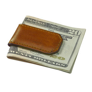 Custom Luxury <b>Men's</b> Bifold Short <b>Card</b> <b>Holder</b> PU Leather <b>Wallet</b> Anti-RFID Blocking Pure Leather Money Clip - Product Image 1
