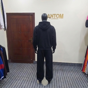 Ensemble de survêtement décontracté oversize en molleton épais pour l'hiver, taille plus, streetwear, sweat-shirt de haute qualité personnalisé - Product Image 3