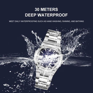 Reloj de Cuarzo Clásico para Hombre con Fecha, Acero Inoxidable, Resistente al Agua 3ATM, 42mm, Reloj de Pulsera para Negocios y Uso Diario - Product Image 4