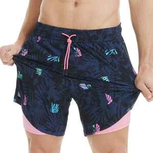 Shorts personnalisés pour hommes, taille mi-haute élastique, en toile, séchage rapide, écologiques et respirants, tendance actuelle - Product Image 6