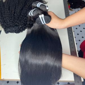 Extensión de cabello liso de hueso de alta calidad de Vietnam Precio de fábrica al por mayor Extremos gruesos Sin desprendimiento, sin enredos de color natural - Product Image 4