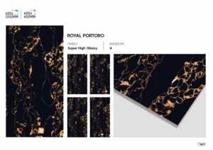 Carreaux en porcelaine super noir à haute brillance 600x1200mm, surface polie, pour projets d'intérieur haut de gamme - Product Image 2