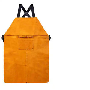 Applicable to Multiple Specifications Heat and Flame Resistant <b>Leather</b> Welding Work <b>Apron</b> with Pockets - Product Image 6