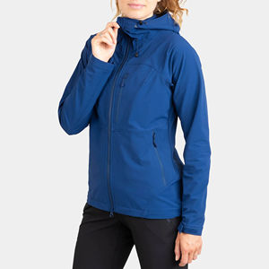 Women's Winter Softshell Hooded <b>Fleece</b> <b>Jacket</b> Breathable Outwear <b>with</b> Spandex <b>Lining</b> Thicken Warm Coat - Product Image 2