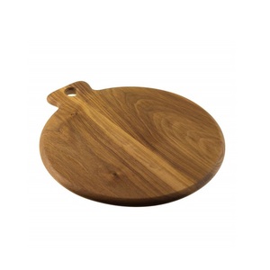 Planche à découper en bois de feuillus multifonctionnelle idéale pour trancher le pain et la viande et comme plateau de service décoratif - Product Image 1