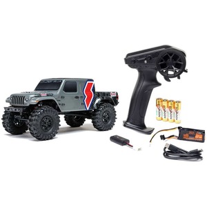 1/24 SCX24 <span class=keywords><strong>Summit</strong></span> Racing Gladiator 4WD RC Crawler RTR con canal en C de acero, motor 050, LiPo 2S, 40 minutos de autonomía, camión con distancia entre ejes de 155 mm - Product Image 3