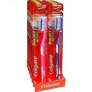 Cepillo de dientes para adultos Colgate de alta calidad, desechable, plegable, alimentado por batería, mango de bambú, cerdas de nailon suaves y medianas, biodegradables - Product Image 3
