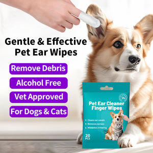 Lingettes auriculaires rafraîchissantes sans alcool pour chiens et chats Nettoyage doux Désodorisant et rafraîchissant pour les oreilles sensibles - Product Image 6