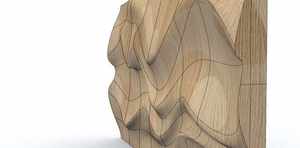 Panneau acoustique en bois véritable 3D artisanal Art déco Moderne Art mural en bois flottant Facile à accrocher Anniversaire - Product Image 5