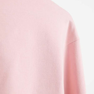 Light <b>Pink</b> Winter 100% Cotton Customized Front Logo <b>Women's</b> Crop <b>Top</b> Hoodies Pullover Long Sleeve Fleece <b>women</b> crop <b>top</b> hoodies - Product Image 3