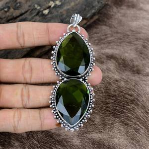 Colgante de Plata de Ley 925 Hecho a Mano con Gema de Corte Cojín Certificada por IGI, Diseño Único, Joyería Elegante, Regalo para Mujer - Product Image 4