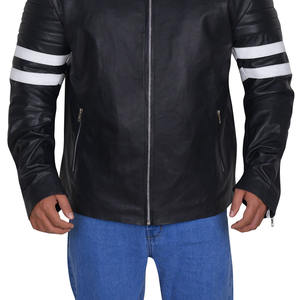 OEM personalizado al por mayor de la moda chaqueta de la motocicleta para los hombres 2025 elegante chaqueta de cuero de los hombres de la motocicleta y de carreras de automóviles desgaste - Product Image 5