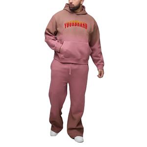 Nouveauté 2026 – Ensemble survêtement homme confortable et ample avec logo personnalisé imprimé, style vintage, à capuche, 2 pièces, grammage lourd 500 GSM - Product Image 1