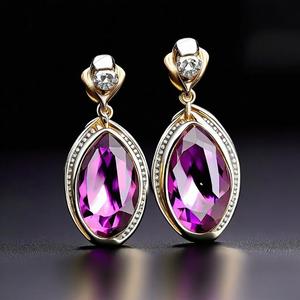 ขายดี925เงินสเตอร์ลิงเครื่องประดับต่างหูยาวต่างหูเพทายต่างหูสำหรับผู้หญิงและเด็กผู้หญิง - Product Image 3